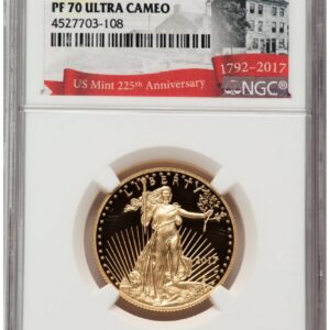 2017-W Modern Bullion Coins (2017-W Proof Gold Eagle 1/2 oz FDI 225th Anniversary Label)