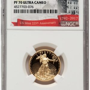2017-W Modern Bullion Coins (2017-W Proof Gold Eagle 1/4 oz FDI 225th Anniversary Label)
