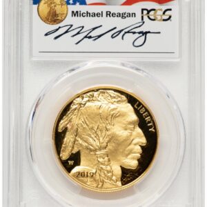 2019-W Modern Bullion Coins (2019-W Proof Gold Buffalo 1 oz Reagan Legacy Series Michael Reagan)