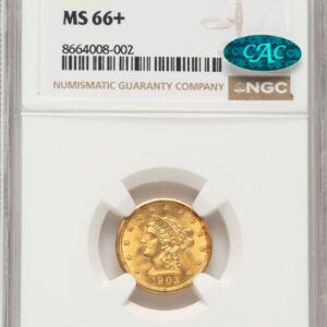 1903 Liberty Quarter Eagles (1903 $2 1/2 CAC NGC Plus)