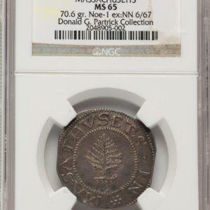 1652 Colonials (1652 Pine Tree Shilling, Large Planchet, Pellets)