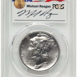 2017 Modern Bullion Coins (2017 Palladium Eagle 1 oz, MS FS Reagan Legacy Series Michael Reagan)
