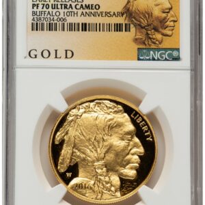 2016-W Modern Bullion Coins (2016-W Proof Gold Buffalo 1 oz ER American Liberty Series Label)
