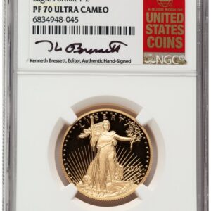 2021-W Modern Bullion Coins (2021-W Type 2 Proof Gold Eagle 1/2 oz Kenneth Bressett Red Book)