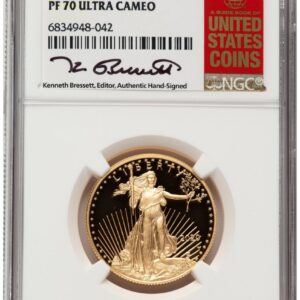 2020-W Modern Bullion Coins (2020-W Proof Gold Eagle 1/2 oz Kenneth Bressett Red Book)