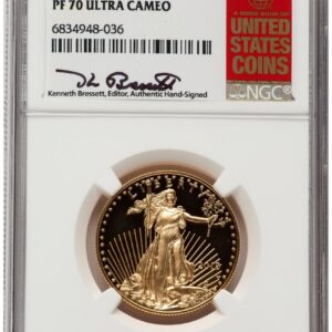 2018-W Modern Bullion Coins (2018-W Proof Gold Eagle 1/2 oz Kenneth Bressett Red Book)