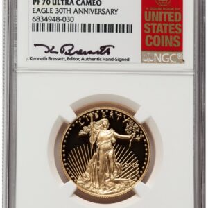 2016-W Modern Bullion Coins (2016-W Proof Gold Eagle 1/2 oz ER Kenneth Bressett Red Book)