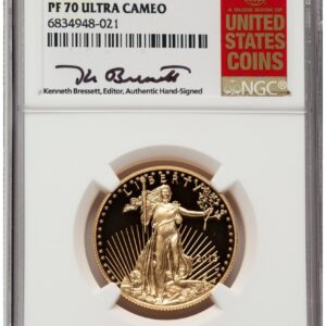 2013-W Modern Bullion Coins (2013-W Proof Gold Eagle 1/2 oz ER Kenneth Bressett Red Book)