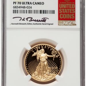 2014-W Modern Bullion Coins (2014-W Proof Gold Eagle 1/2 oz ER Kenneth Bressett Red Book)