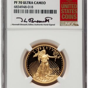2012-W Modern Bullion Coins (2012-W Proof Gold Eagle 1/2 oz ER Kenneth Bressett Red Book)