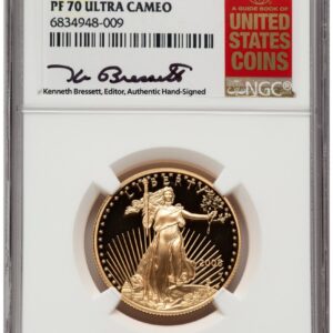 2008-W Modern Bullion Coins (2008-W Proof Gold Eagle 1/2 oz ER Kenneth Bressett Red Book)