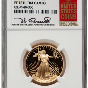 2007-W Modern Bullion Coins (2007-W Proof Gold Eagle 1/2 oz ER Kenneth Bressett Red Book)