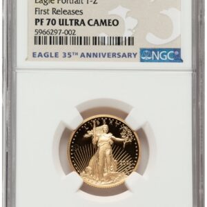 2021-W Modern Bullion Coins (2021-W Type 2 Proof Gold Eagle 1/4 oz FR Eagle 35th Anniversary Label)