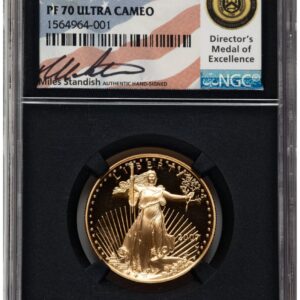 2007-W Modern Bullion Coins (2007-W Proof Gold Eagle 1/2 oz ER Miles Standish Blk Core)
