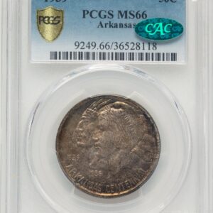 1939 Commemorative Silver (1939 50C Arkansas, MS CAC PCGS Secure)