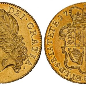 World Coins ("GREAT BRITAIN. George II. (King, 1727-1760). 1748 AV Five Guineas. NGC MS61. GEORGIVS · II · - DEI · GRATIA ·. Second, older, laureate bust, left / F · D · B · ET · L · D · S · R · I · A · T · ET · E · - M · B · F · ET · H · REX ·. Crowned 4-fold arms. )