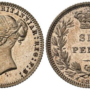 World Coins ("GREAT BRITAIN. Victoria. (Queen, 1837-1901). 1879 AR Sixpence. NGC PF64. Head left / Without die number. KM 751.2. Proof; SCBC-3911; ESC-3246 Variant (Reeded Edge, medal alignment). ESC lists 2 types in proof, both R5 (5-10 examples known): plain edge )