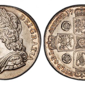World Coins ("GREAT BRITAIN. George II. (King, 1727-1760). 1741 AR Crown. PCGS AU55. GEORGIVS · II · - DEI · GRATIA ·. Laureate bust left / F · D · B · - ET · L · D · S · R · I · - A · T · ET · E · - M · B · F · ET · - H · REX ·. Roses between shields. KM 575.2; SCBC)