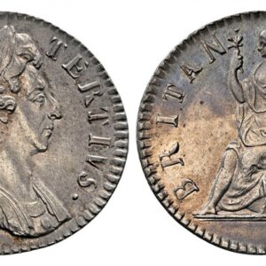 World Coins ("GREAT BRITAIN. England. William III. (King, 1694-1702). 1698 AR Pattern Farthing. NGC PR63. Laureate and cuirassed bust, right / Britannia seated dividing legend, stop after date. KM 483.2a. Proof; BMC Peck 680. Please use this link to verify the NGC c)