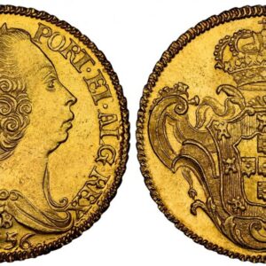 World Coins ("BRAZIL. Jose I. 1756-B AV 6400 Reis. NGC MS65. Bahia. JOSEPHUS · I · D · G · PORT · ET · ALG · REX ·. Head right, date and mint mark below / Arms within crowned ornate shield. KM 172.1. Please use this link to verify the NGC certification number <a hre)