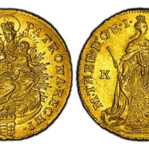 World Coins (."ITALIAN STATES. Milan. Maria Theresa. (Holy Roman Empress, 1740-1780) . 1779 AV 2 Doppie, Quadrupla. PCGS AU55. 28mm. 12.62gm. M. THERESIA. D.G. R. IMP. HU. BO. REG. A. A. Veiled bust to right / MEDIOLANI - DUX. Crowned oval shield of 4-fold arms with )