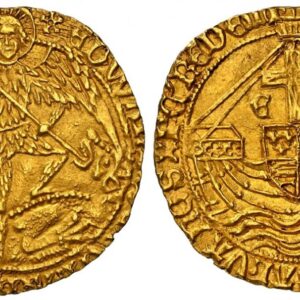 World Coins ("GREAT BRITAIN. England. Edward IV. (King, 1461-1470 & 1471-1483). (1480-83)-(heraldic cinquefoil) AV Angel. NGC MS63. Tower (London) mint. 5.12gm. EDWARD : DEI : GRA : REX ANGL : Z : FRANC. Archangel Michael slaying the dragon / PERCRVCEM x TVA x SALVA)