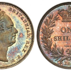 World Coins ("GREAT BRITAIN. William IV. (King, 1830-1837). 1831 AR Shilling. NGC PR66 Cameo. Edge: Plain. 5.65519999999999gm. GULIELMUS IIII D:G: BRITANNIAR: REX F:D:. Head, right; block W. W. on truncation / Crown above denomination within wreath. KM 713. Proof. Pl)