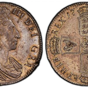 World Coins ("GREAT BRITAIN. England. William III. (King, 1694-1702). 1700 AR Crown. PCGS MS63. Edge: DVODECIMO. 40mm. 30.05gm. Bust right / Third harp in left shield. KM 494.3; SCBC-3474; ESC-1010 (Prev. ESC-97). Please use this link to verify the PCGS certificatio)