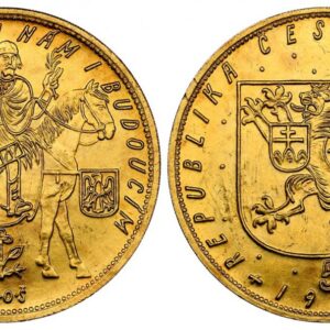 World Coins ("CZECHOSLOVAKIA. Republic. (1918-1939). 1931 AV 5 Dukatu. NGC MS63. By J. Benda (Obv.) & O. Spaniel (Rev.). Kremnitz. REPUBLIKA ?ESKOSLOVENSKÁ. Czech lion with Slovak shield, denomination and date below / NEDEJ·ZAHYNOUTI·NÁM·I·BUDOUCÍM/ +929/ B-O·Š . Duk)