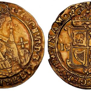 World Coins ("SCOTLAND. James VI (I). (King, 1603-1625). (1609-25)-(thistle) AV Unite. NGC AU50. Edinburgh Mint. 9.79gm. King crowned, fourth bust, right holding scepter and orb all within beaded ring, legends around / Crowned shield of arms divides I and R at sides,)
