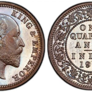 World Coins ("INDIA-BRITISH. Edward VII. 1906-(c) AE 1/4 Anna. PCGS PR64BN (Brown). Calcutta. EDWARD VII KING & EMPEROR. Head right / Date and denomination within circle, wreath surrounds. KM 502. Proof. Milled Coinage. Thinner planchet. Please use this link to ve)
