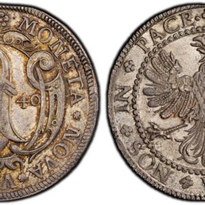 World Coins ("SWISS CANTONS. Basel. 1640 AR 1/2 Thaler. PCGS MS64. 14.27gm. Ornate shield of arms of Basel divides date / Eagle within beaded circle. KM 89; D./T. 1347. Please use this link to verify the PCGS certification number <a href=""http://www.pcgs.com/cert/6)