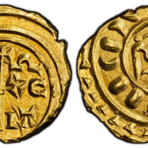 World Coins ("ITALIAN STATES. Sicily. Frederick of Hohenstaufen I. (King of Sicily, 1198-1250; the II as Emperor from 1220). (1209-1220) ND AV Tari. PCGS MS63. Messina. 1.33gm. Stylized eagle facing left, with three globes above the head; globe to the left of the bea)