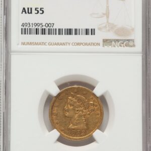 1852 Liberty Half Eagles (1852 $5)