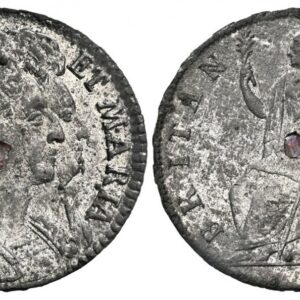 World Coins (."GREAT BRITAIN. England. William and Mary. 1690 Tin Halfpenny. NGC MS63. Large armored busts of William and Mary right / Britannia seated to left holding branch and spear; shield of arms to right. KM 475.1; SCBC-3448. Currently the finest known at NGC )