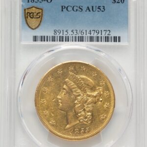 1855-O Liberty Double Eagles (1855-O $20 PCGS Secure)