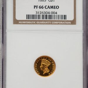 1885 Proof Gold Dollars (1885 G$1, CA)