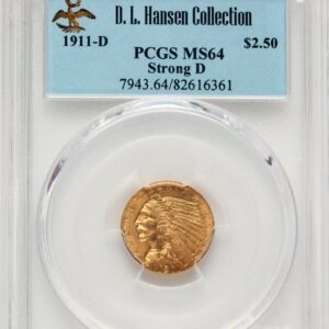 1911-D Indian Quarter Eagles (1911-D $2 1/2)