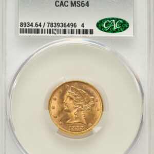 1888 Liberty Half Eagles (1888 $5)
