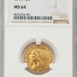 1911 Indian Half Eagles (1911 $5)