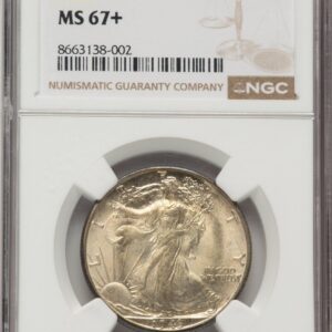 1943-D Walking Liberty Half Dollars (1943-D 50C NGC Plus)