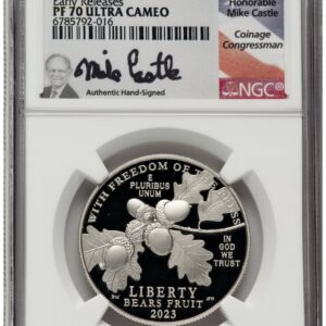 2023-W Modern Bullion Coins (2023-W Proof Platinum Eagle 1 oz ER Mike Castle)