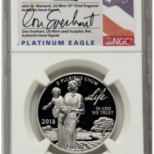 2018-W Modern Bullion Coins (2018-W Proof Platinum Eagle 1 oz ER John Mercanti/Don Everhart)