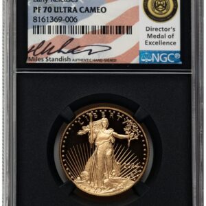 2024-W Modern Bullion Coins (2024-W Proof Gold Eagle 1/2 oz ER Miles Standish Blk Core)