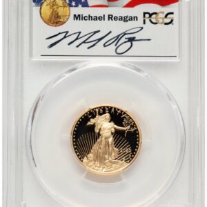 2020-W Modern Bullion Coins (2020-W Proof Gold Eagle 1/4 oz FDI Reagan Legacy Series Michael Reagan)