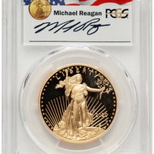 2020-W Modern Bullion Coins (2020-W Proof Gold Eagle 1 oz FDI Reagan Legacy Series Michael Reagan)