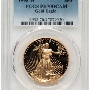 1998-W Modern Bullion Coins (1998-W Proof Gold Eagle 1 oz Blue Gradient)