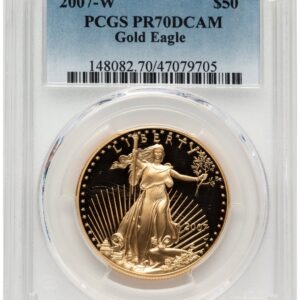 2007-W Modern Bullion Coins (2007-W Proof Gold Eagle 1 oz Blue Gradient)