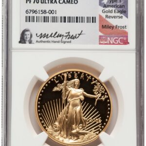 2006-W Modern Bullion Coins (2006-W Proof Gold Eagle 1 oz Miley Frost)