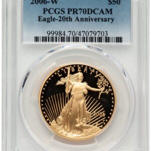 2006-W Modern Bullion Coins (2006-W Proof Gold Eagle 1 oz Blue Gradient)